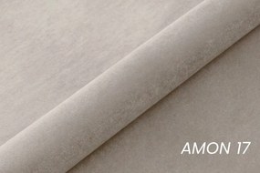 Verona kontinentális ágy 180x200 cm tárolóval - világos bézs Amon 17 hidrofób bársony