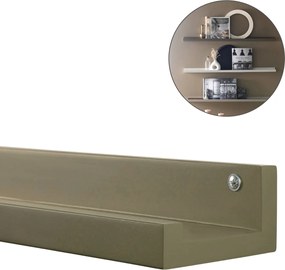 Fali polc képekhez FOTOPLANK 120 cm, olíva színű