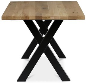 Tömör Tölgy Étkezőasztal 160×90 cm. DS-X160 DUB