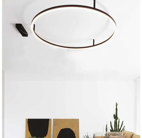 Ideal Lux - LED mennyezeti lámpatest ORACLE SLIM LED/53W/230V 3000K Ø 90 cm fekete