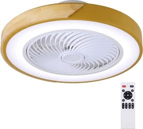 Brilagi - dimmelhető ventilátoros LED-lámpa LED/38W/230V 50 cm arany/tölgy + távvezérlő