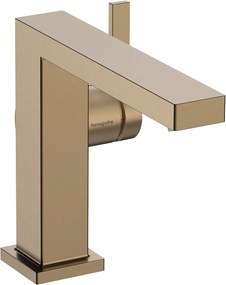 Hansgrohe Tecturis E, karos mosdócsaptelep 110 Fine CoolStart EcoSmart+ hulladékkészlettel, szálcsiszolt bronz, HAN-73023140