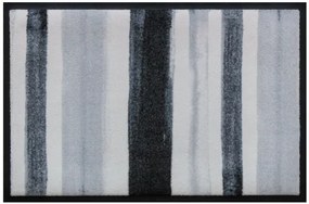 Csíkos prémium lábtörlő - szürke festékcsíkok (Válassz méretet: 60*40 cm)