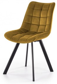 K332 kárpitozott szék - mustár sárga
