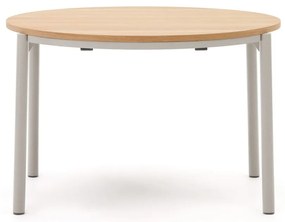 Kerek bővíthető étkezőasztal tölgyfa dekorral ø 120 cm Montuiri – Kave Home