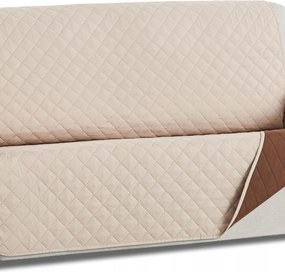 Kanapé ágytakaró kanapévédő Versailles kétoldalas kapa bézs barna