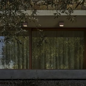 Ideal Lux - Kültéri spotlámpa TECHO 1xGU10/20W/230V 9x9 cm IP54 barna