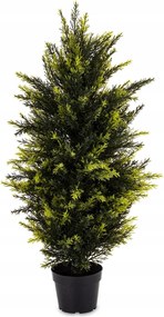 Ciprus tűlevelű fa cserépben műnövény 90cm cserje tűlevelű zöld