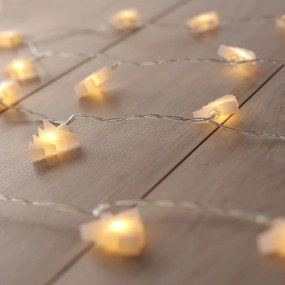 DecoKing  Karácsonyi fényfüzér Fák fehér, 20 LED