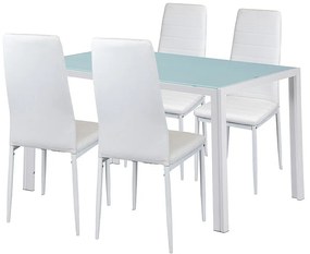 Liana 4+1 étkező garnitúra fehér