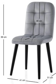 Étkezőszék szett (2 db) Retro - 732 V2
