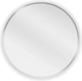 Mexen Loft kerek fürdőszobai tükör 40 cm, inox keret - 9850-040-040-000-10