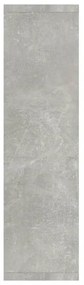 betonszürke tükrös szekrény LED-ekkel 76 x 15 x 55 cm