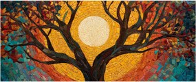 Kép - Nap az élet fájának koronájában (120x50 cm)
