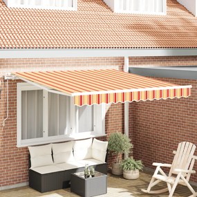 Automatikus Behúzható Napellenző Sárga és Narancs 300x250 cm