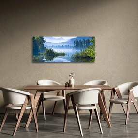 Egy hegyi tó képe (120x50 cm)