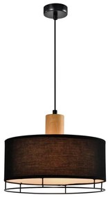 ARDI kábeles függőlámpa 1xE27/40W/230V fekete/barna