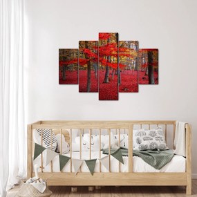 Kép - vörös erdő (150x105 cm)