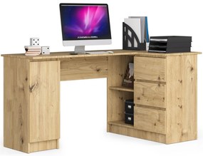 Sarok PC asztal Bevin (artisan tölgy) (J). Akció -16%. 1070970