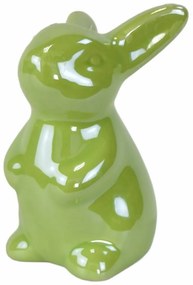 Húsvéti kerámia nyuszi Greeny zöld, 8 cm
