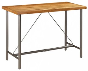 újrahasznosított tömör tíkfa bárasztal 150 x 70 x 106 cm
