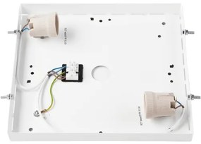 Mennyezeti lámpa NATURAL SQUARE 2xE27/15W/230V 31x31 cm fenyő/fekete