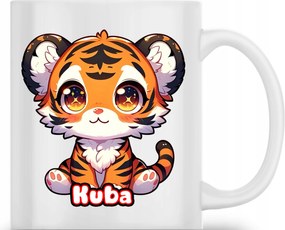 Kerámia Bögre Tigris Aranyos Állat Ajándék Név