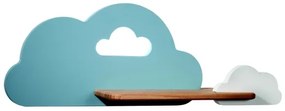 LED gyerekszoba fali lámpa CLOUD polccal LED/5W/230V kék-fehér