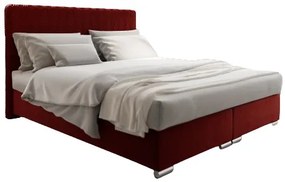 FranciaĂĄgy 180 cm Boxspring Penarth Comfort (piros) (ĂĄgyrĂĄccsal, matraccal Ă©s tĂĄrolĂłhellyel). AkciĂł -17%. 1056290