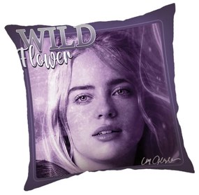 Billie Eilish Wild Flower párna, díszpárna 40x40 cm