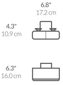 Öntapadós fém szivacstartó Slim - simplehuman