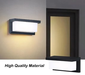 Brilagi - LED Kültéri fali lámpa BRICKY LED/12W/230V fekete IP54