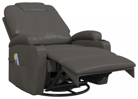 antracitszürke műbőr masszázshintaszék