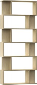 vidaXL sonoma szerelt fa könyvszekrény/térelválasztó 80x24x192 cm