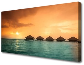 Vászonfotó Sea Sun Landscape 100x50 cm