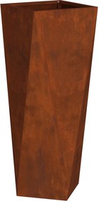 vidaXL Növénytartó Rozsdás 30 x 30 x 75 cm Időjárásálló acél