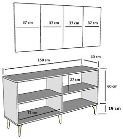 Nora White and Silver szekrény