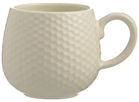 Krémszínű kerámia bögre lattéhoz 350 ml Embossed Honeycomb – Mason Cash