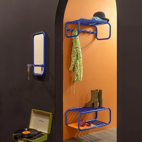 Kék fém fogas panel Retro – Spinder Design