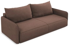 Rózsaszín kinyitható-tárolóhelyes kanapé 216 cm Nanea – Makamii