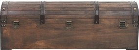 vintage stílusú tömör fa tárolóláda 120 x 30 x 40 cm
