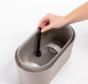 Plastia Tolita önöntöző virágláda, barna, 31 x 16 cm