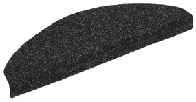 15 db fekete, öntapadós lépcsőszőnyeg 65 x 21 x 4 cm