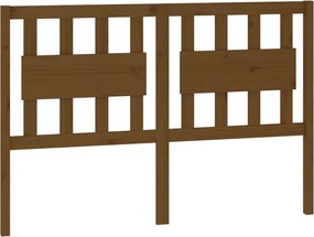 vidaXL mézbarna tömör fenyőfa ágyfejtámla 145,5 x 4 x 100 cm