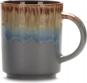 Alkonyati bögre kerámia, 420 ml, szürkésbarna színátmenet