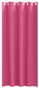 Függönyök 2 pcs Fényes rózsaszín 260x140cm Poliészter