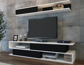 TV szekrény Sims - Black, White