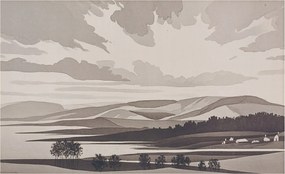 Dekoratív fotótapéta Hálószobába Csendes tájkép 416x254