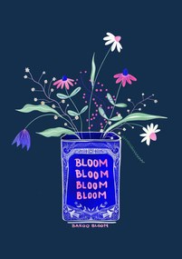 Illusztráció Tin Can Flower Illustration, Baroo Bloom, (30 x 40 cm)
