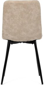 Jídelní židle, béžová, látka vintage, CT-281 CRM3